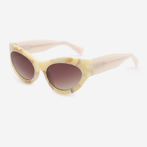 Cat Eye Full-rim Acetate Women's Sunglasses 23A8070